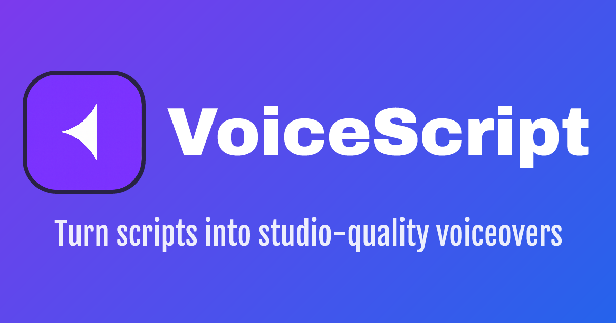 VoiceScript Screenshot